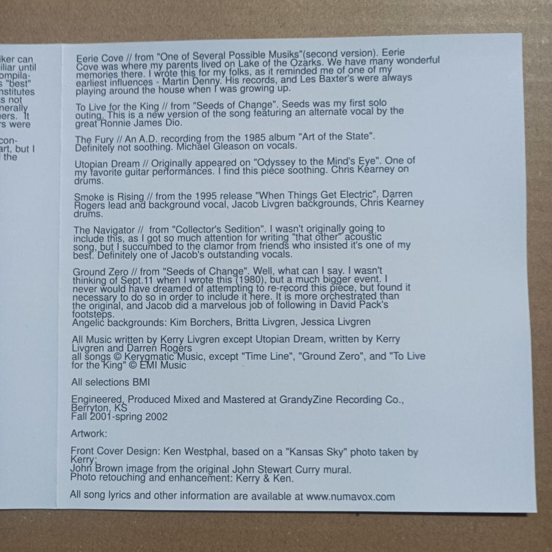 Kerry Livgren CD The Best of 〜 直筆サイン入り