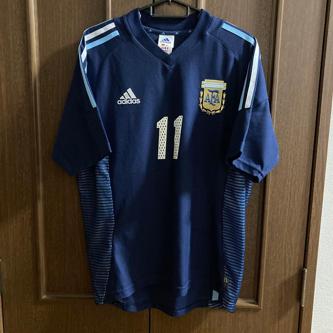 アルゼンチン代表　2002年ベロン　ヴェロン　ワールドカップ　ユニフォーム