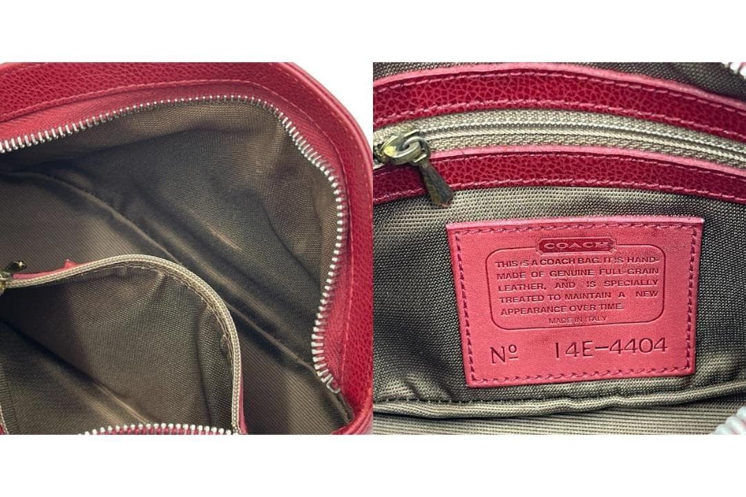 COACH/オールドコーチ 4404 レザー ショルダーバッグ イタリア製