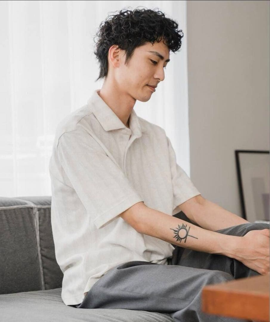 LACOSTE ポロシャツ EDIFICE別注 モノグラムジャカード