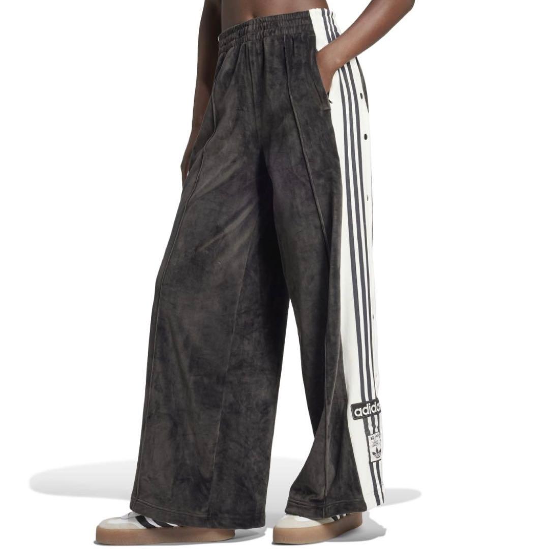 新品M⭐️adidas アディブレイク ベロア トラックトップ&パンツ セット 黒