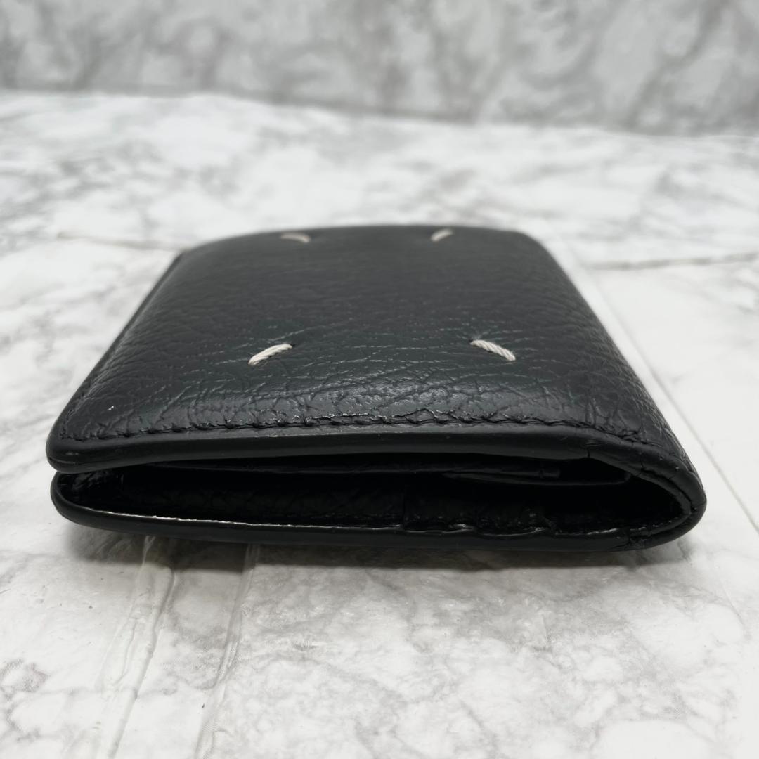美品✨MaisonMargiela マルジェラ 折り財布 グレインレザー 黒