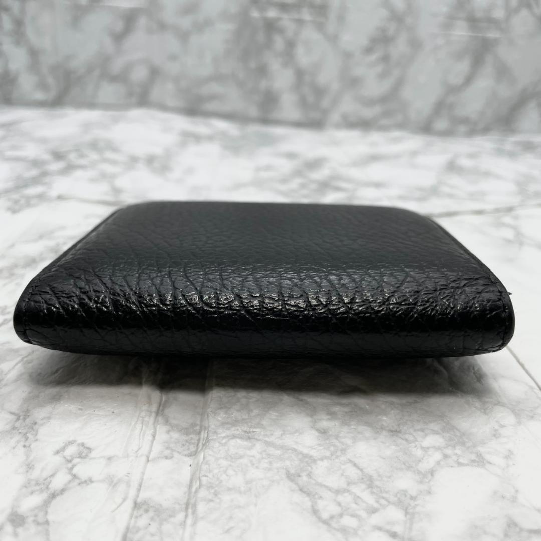 美品✨MaisonMargiela マルジェラ 折り財布 グレインレザー 黒