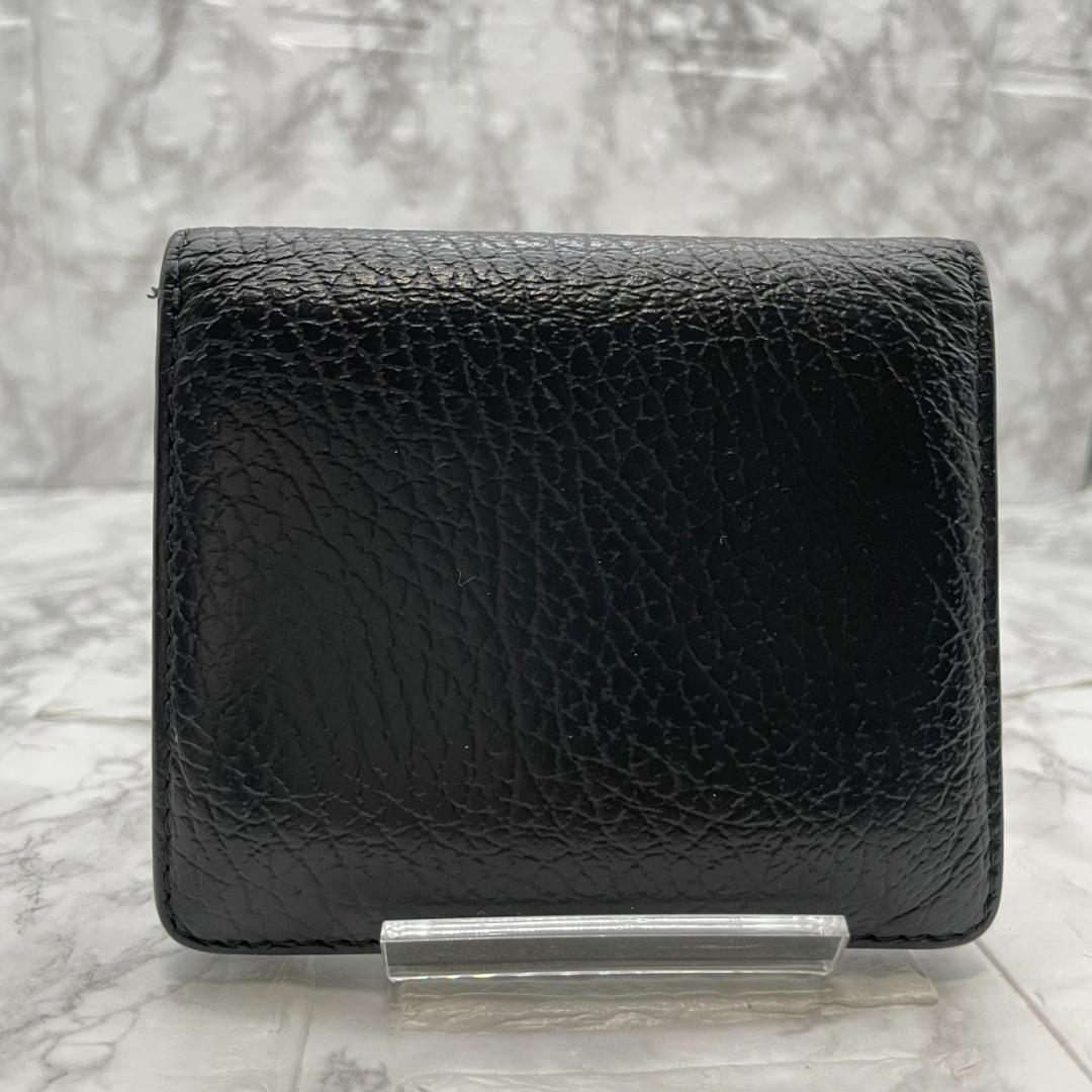 美品✨MaisonMargiela マルジェラ 折り財布 グレインレザー 黒