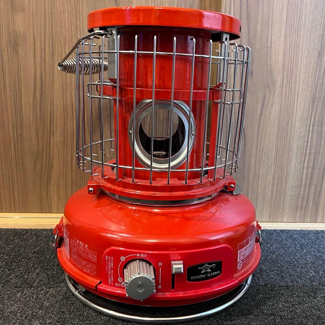 センゴクアラジン ポータブルガスストーブ レッド 収納ケース付