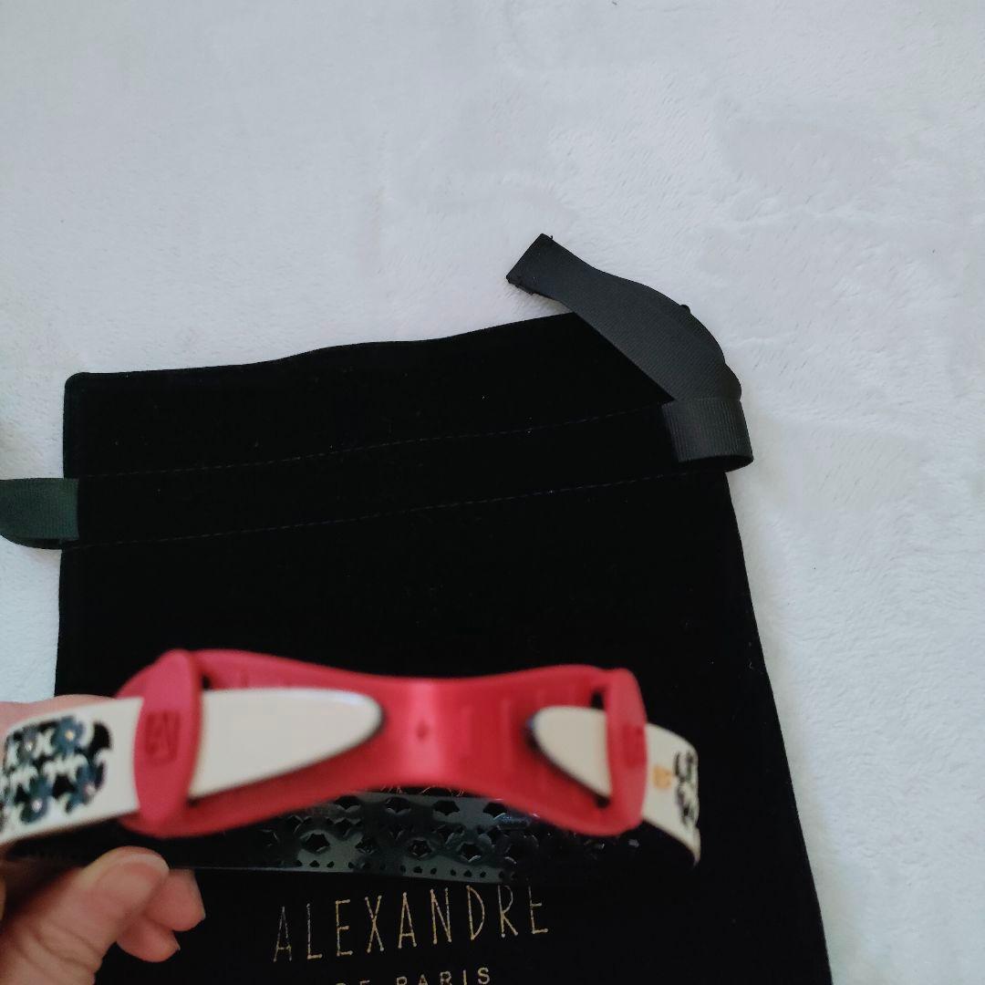 アレクサンドルドゥパリ　カチューシャ　花　レース　スワロフスキー　高級　フランス