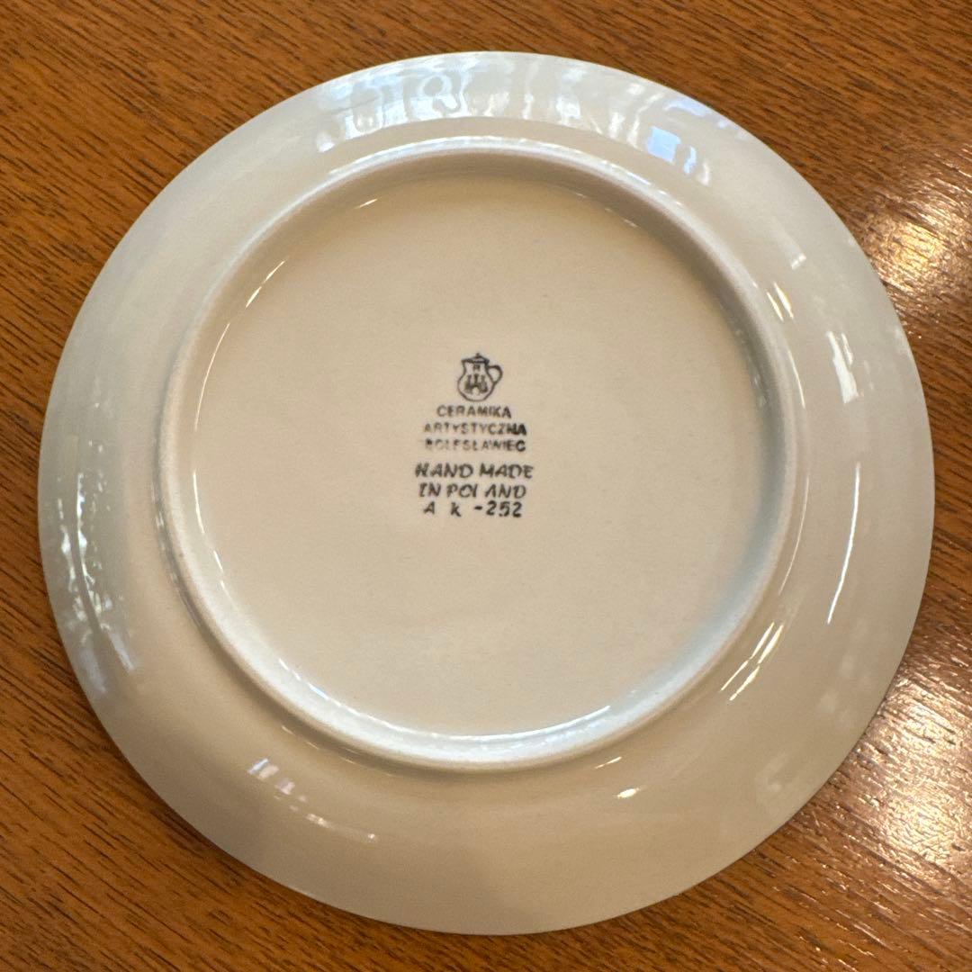 ポーリッシュポタリー　皿　プレート　約20cm 5枚セット