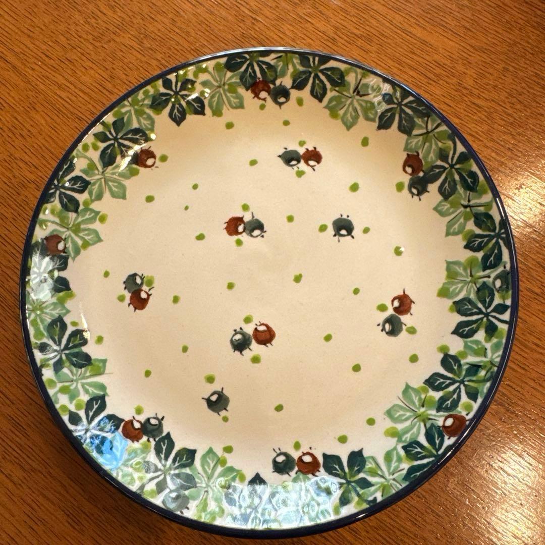 ポーリッシュポタリー　皿　プレート　約20cm 5枚セット