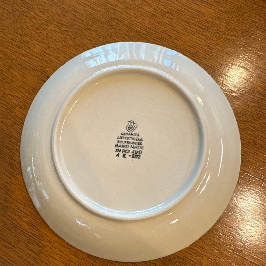 ポーリッシュポタリー　皿　プレート　約20cm 5枚セット