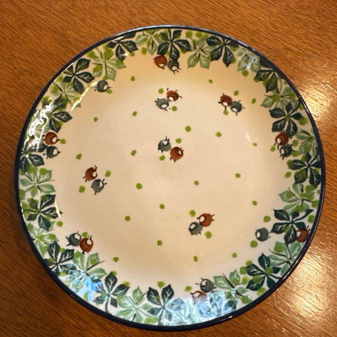 ポーリッシュポタリー　皿　プレート　約20cm 5枚セット