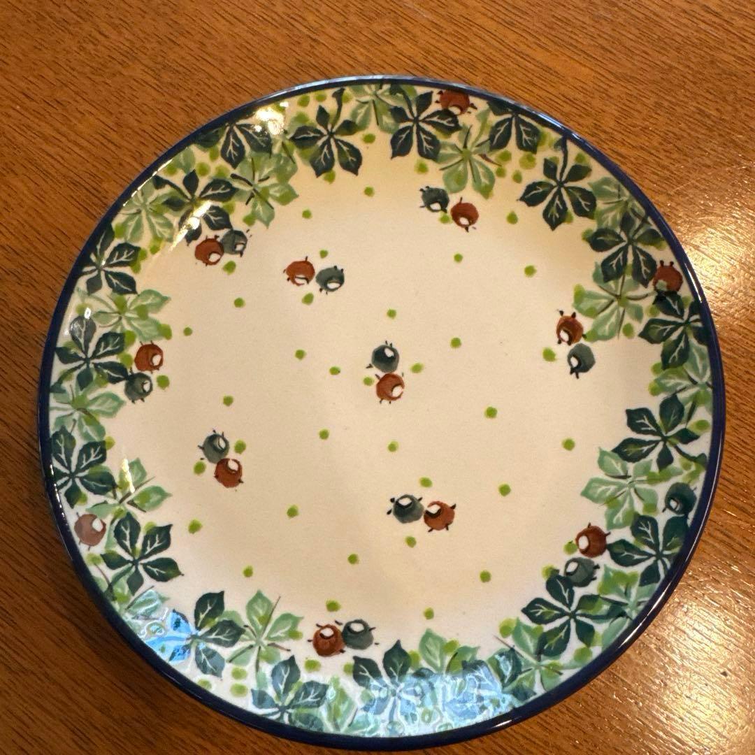 ポーリッシュポタリー　皿　プレート　約20cm 5枚セット