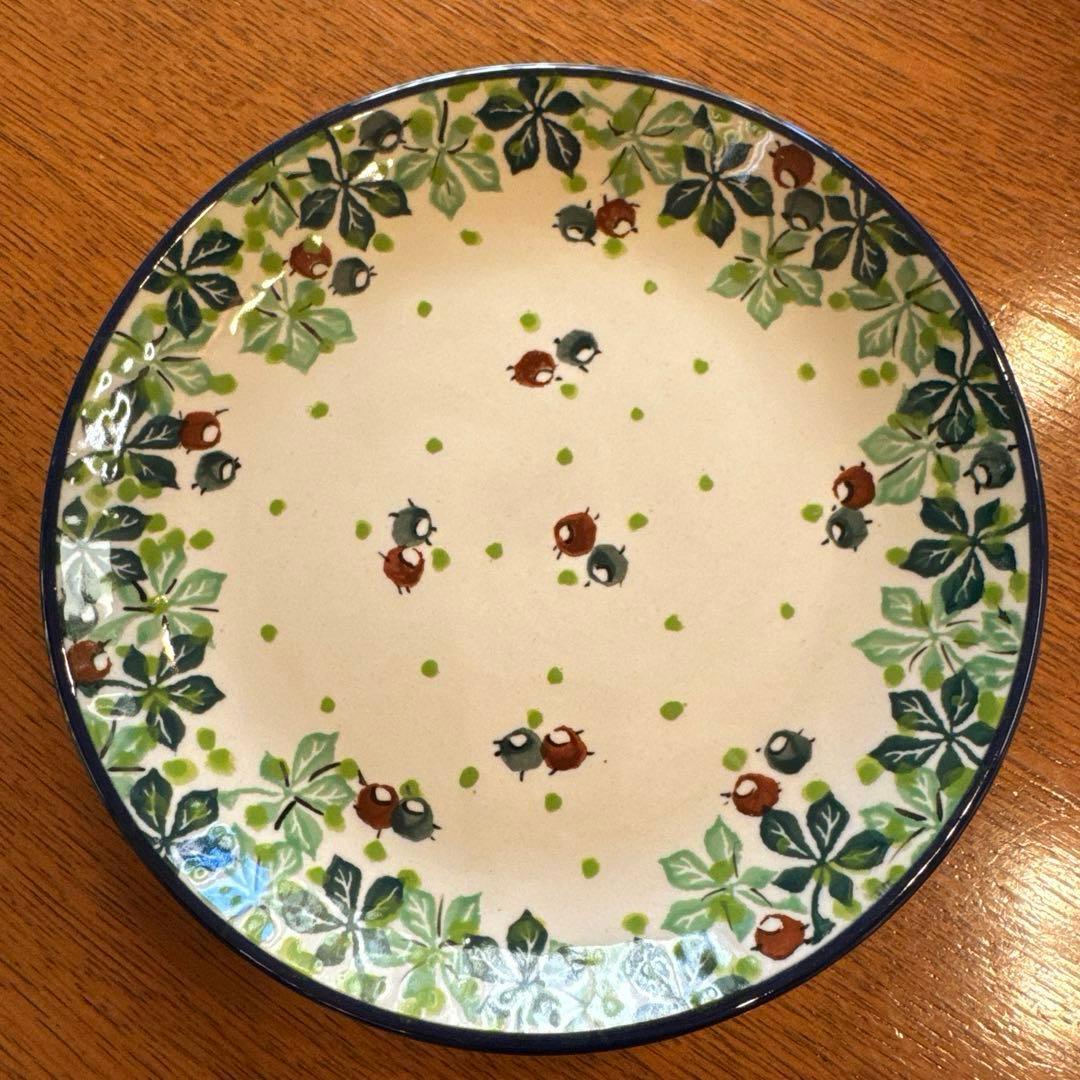 ポーリッシュポタリー　皿　プレート　約20cm 5枚セット