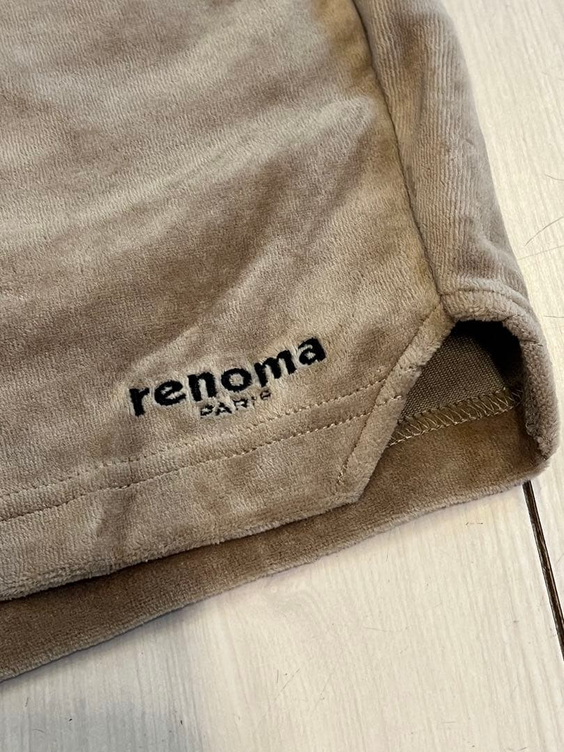 【希少】renomaレノマ ベロアセットアップ 半袖ポロシャツＬ＆ハーフパンツＭ