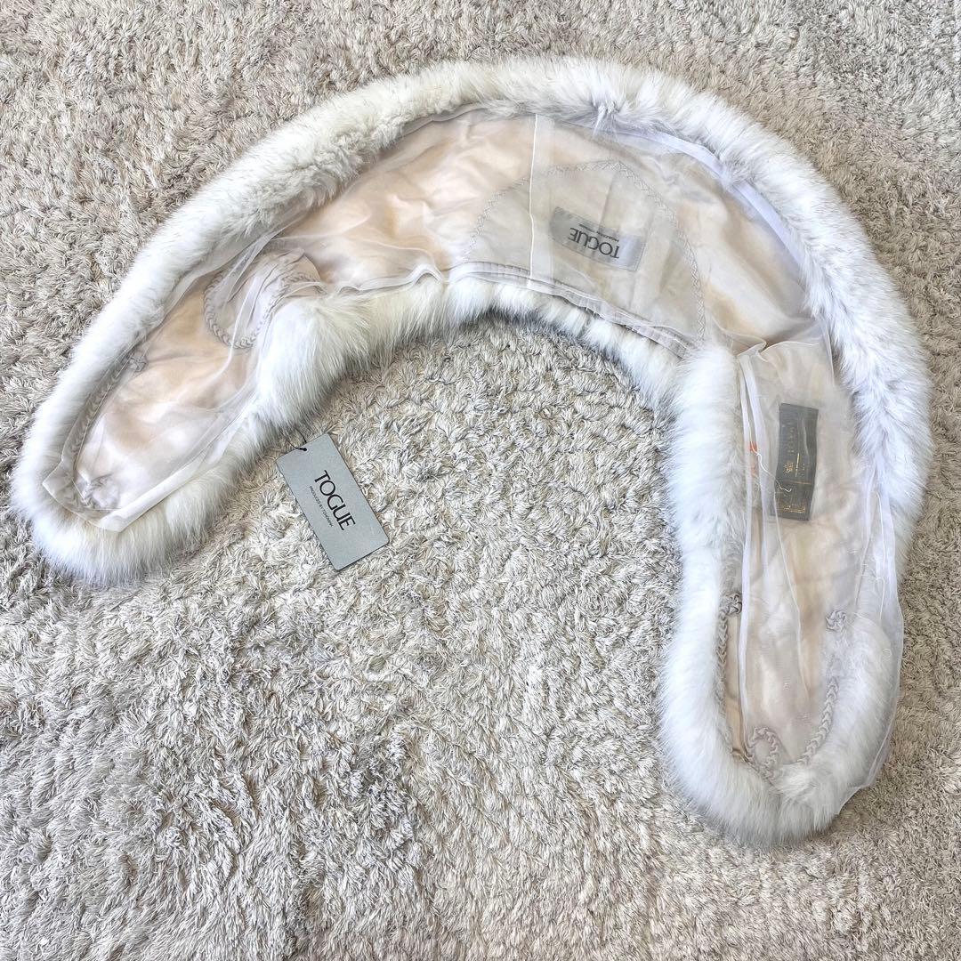 タグ付⭐︎SAGA FOX サガ ロイヤル フォックスファー ショール 成人式 白