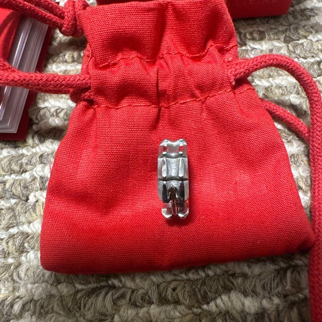 diesel ピアス　クロコダイルピアス　シルバー　フープピアス