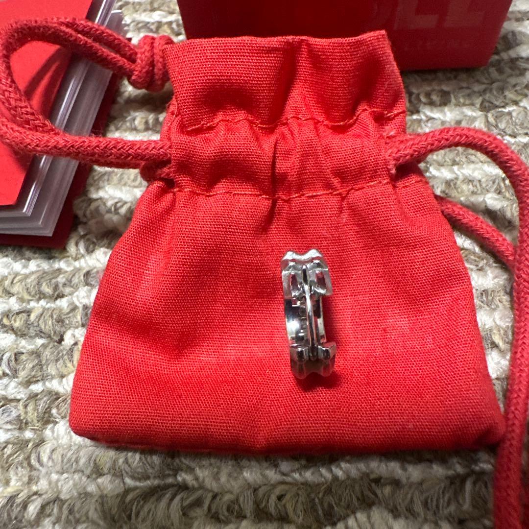 diesel ピアス　クロコダイルピアス　シルバー　フープピアス