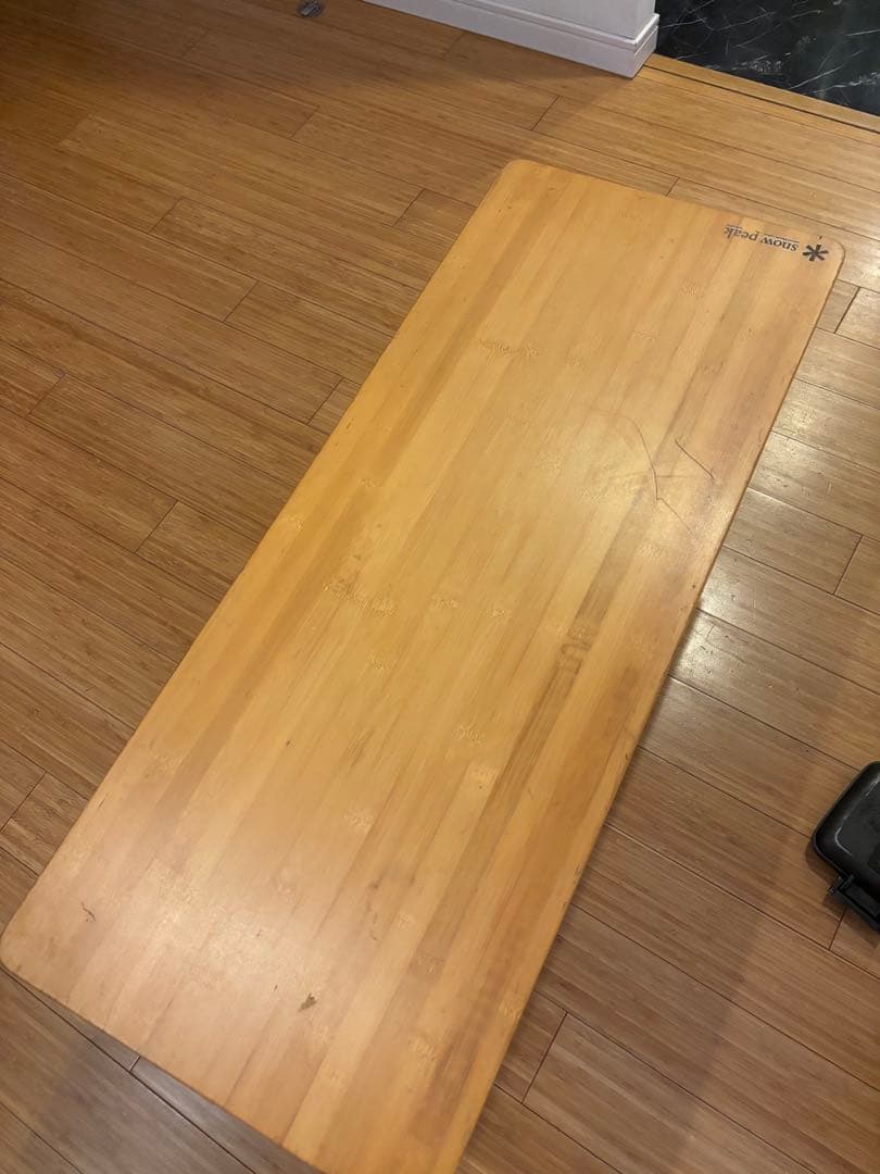 【希少・廃盤】スノーピーク フォールディングシェルフ竹 ショート LV-065T