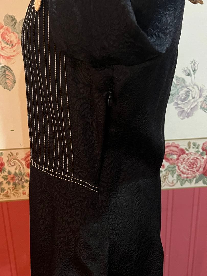 ANNA SUI 黒のレース付き長袖ワンピース　お値下げしました