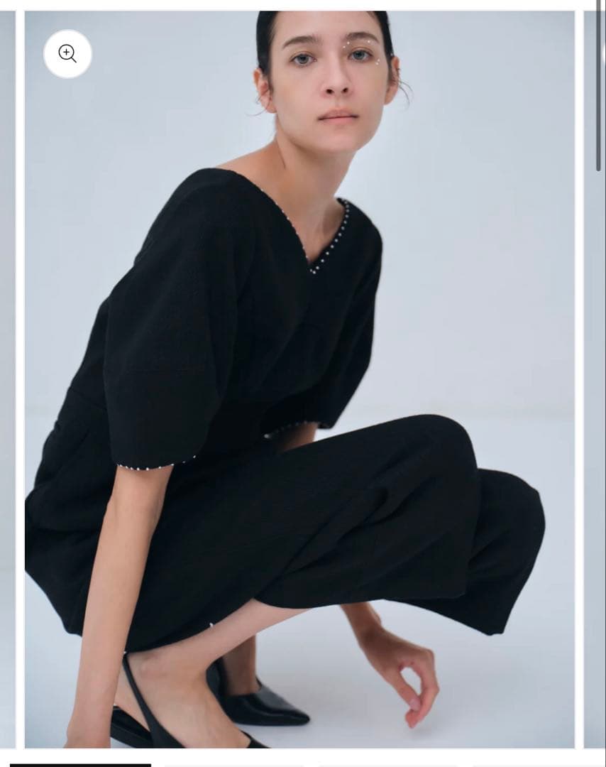 【タグ付】laubeblanc PearlTrimWoolCombinaison