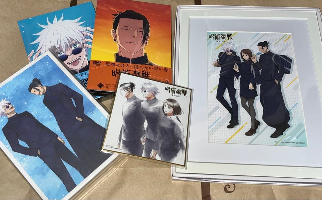 呪術廻戦 懐玉・玉折 1　懐玉・玉折2　色紙　収納BOX　キャラファイングラフ