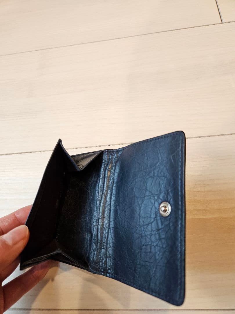 BALENCIAGA ネイビー 三つ折り財布