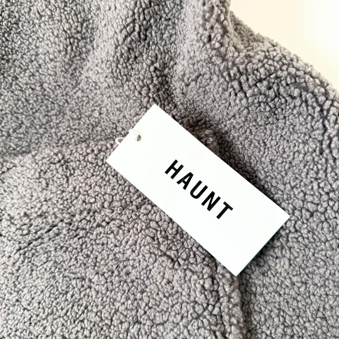 J*O様 美品　HAUNTハウント　ボアストール　コート　チャコール　ロング