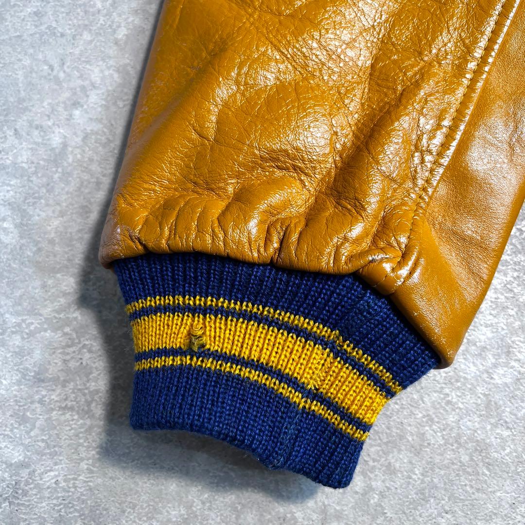 70s USA製 ヴィンテージレザースタジャン Marquarts 40