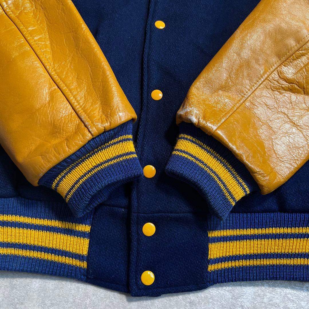 70s USA製 ヴィンテージレザースタジャン Marquarts 40