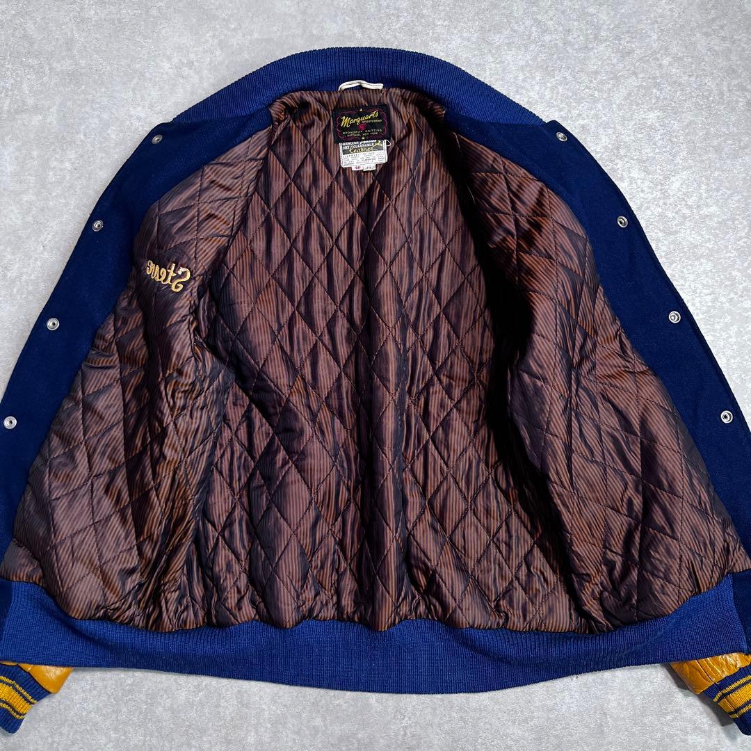 70s USA製 ヴィンテージレザースタジャン Marquarts 40