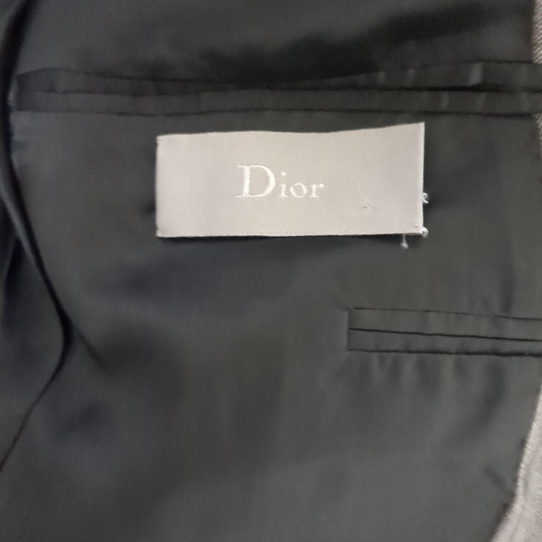 DIORHOMMEディオールオムグレー シングルブレスト スーツジャケット46