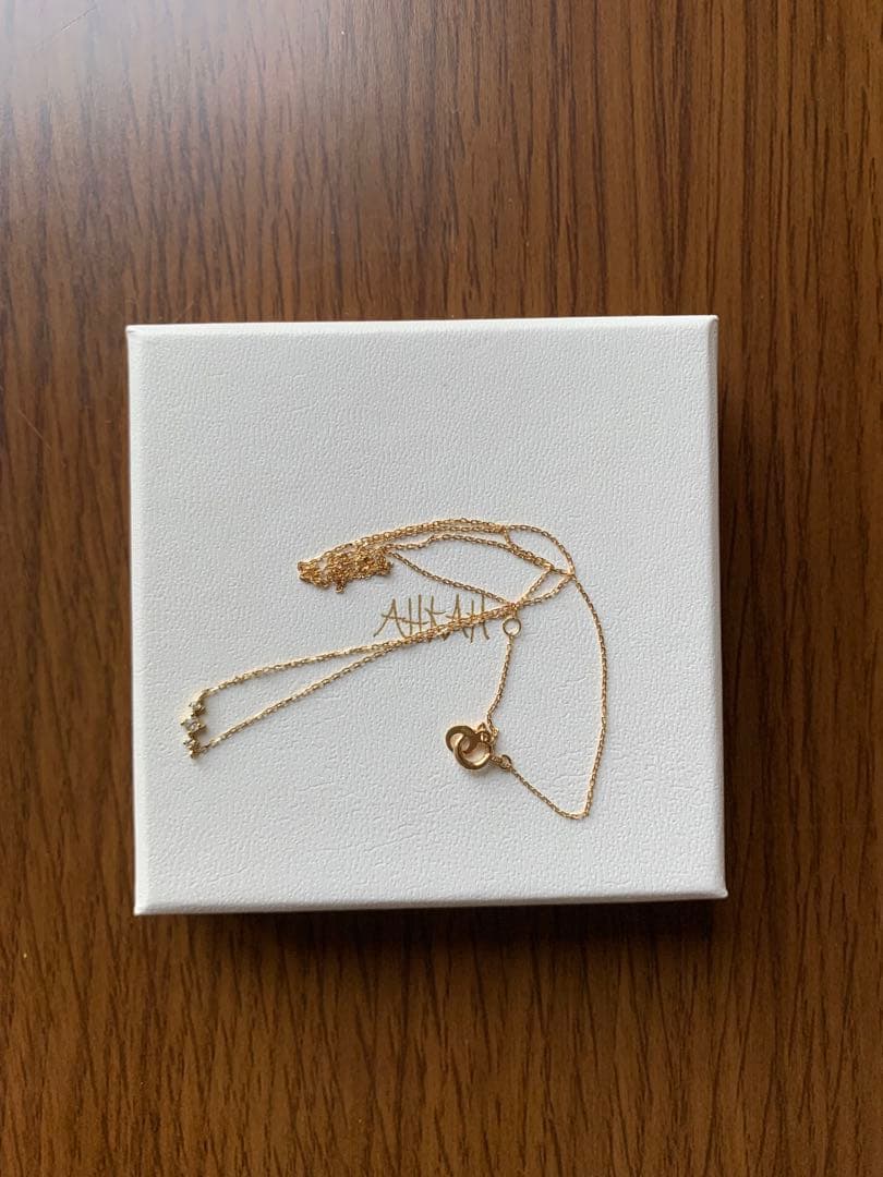 AIKAH K18ダイヤ　エスポワール　ネックレス