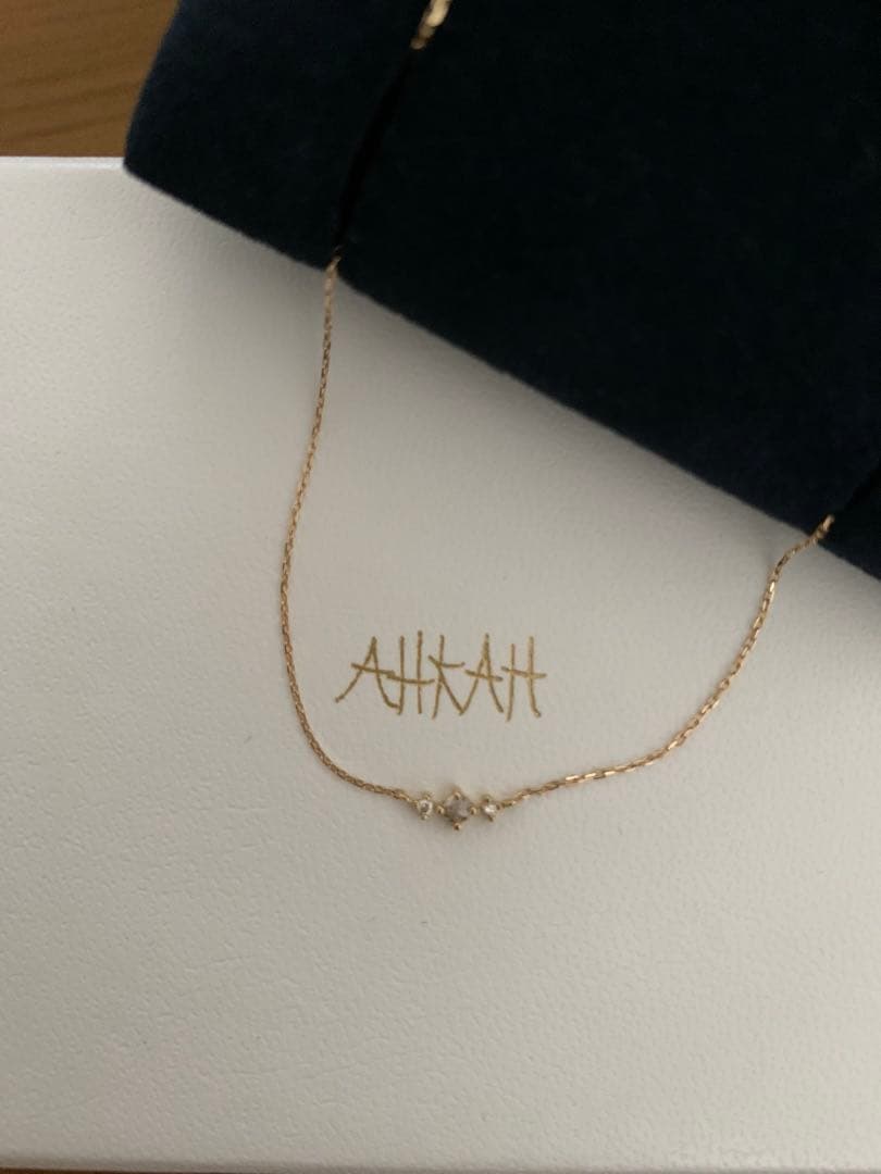 AIKAH K18ダイヤ　エスポワール　ネックレス