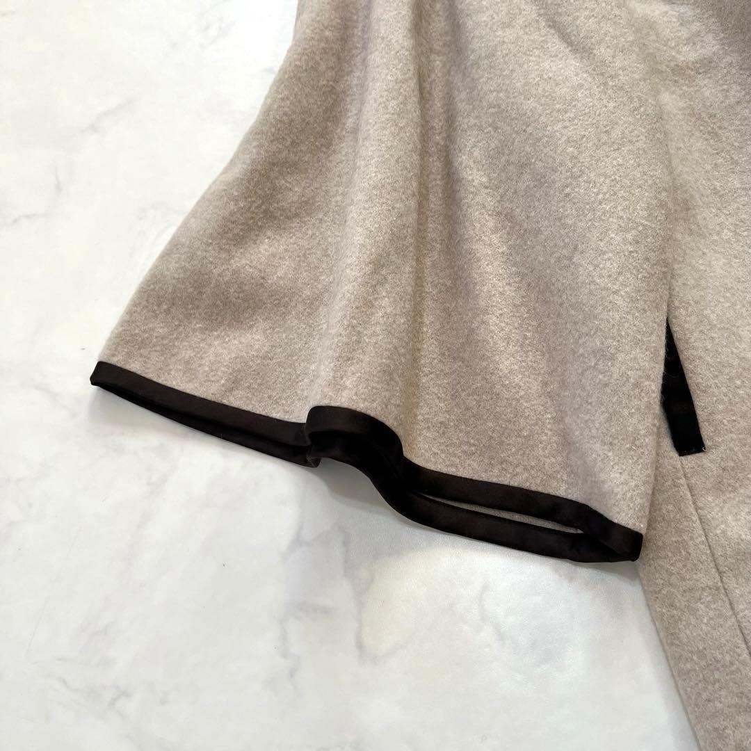 極美品☆Rene ルネ　ケープコート　ポンチョ風　刺繍ボタン　36