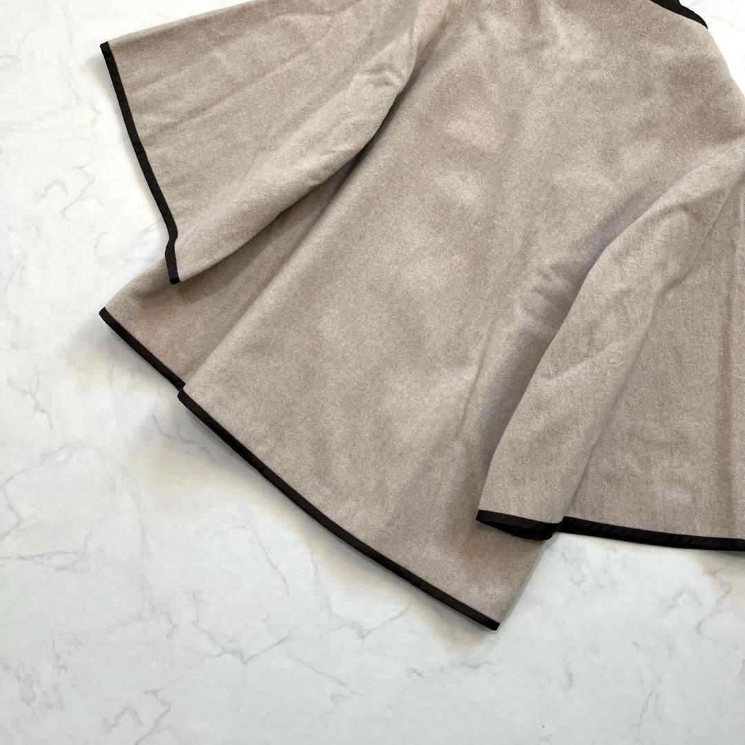 極美品☆Rene ルネ　ケープコート　ポンチョ風　刺繍ボタン　36