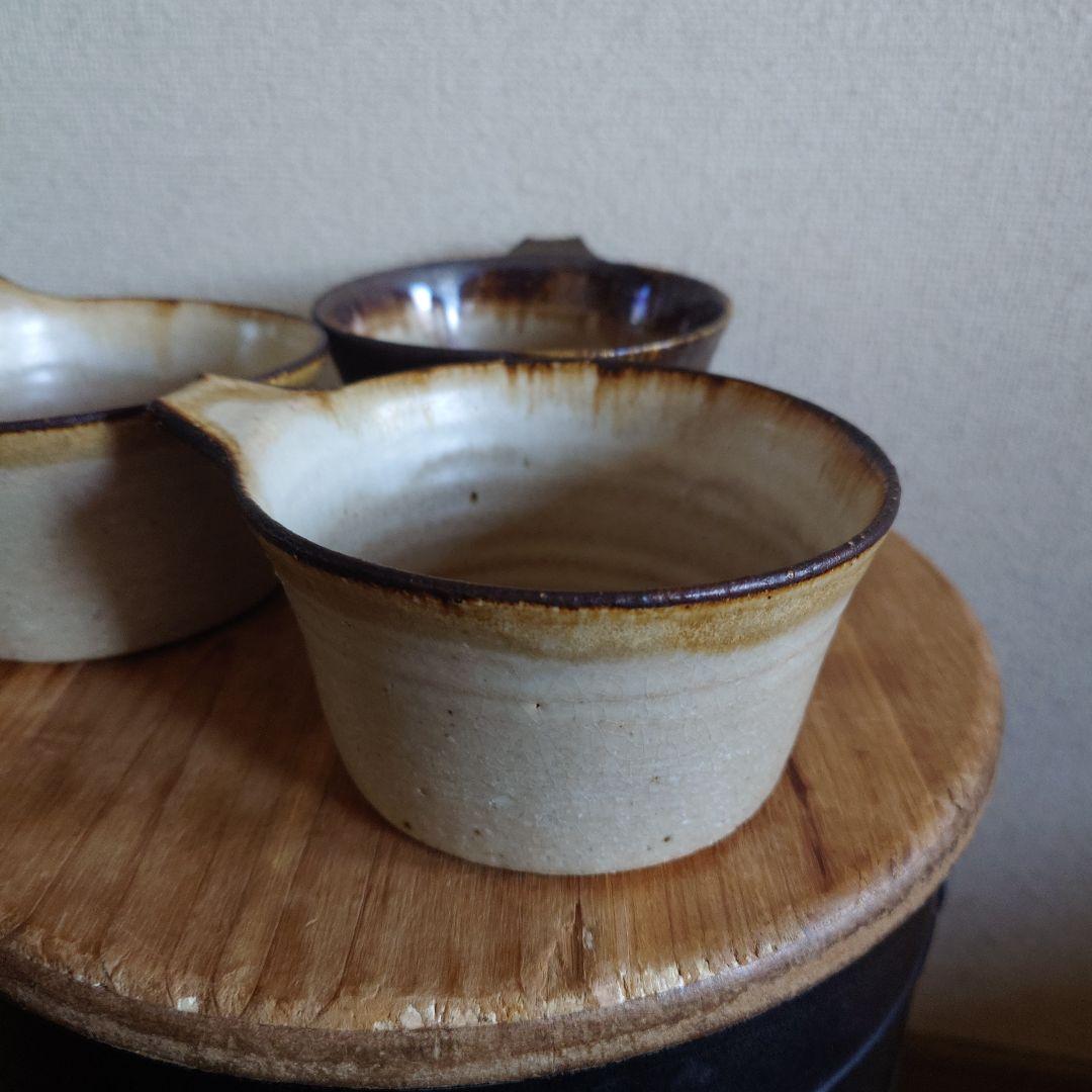 滋賀県 信楽焼 陶芸作家 藤原純 器 食器 皿 タブ鉢 3個セット