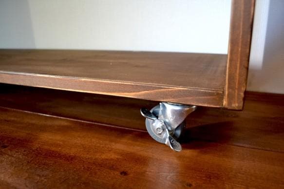 チェスト・キャビネット Antique Book open Shelf Caster