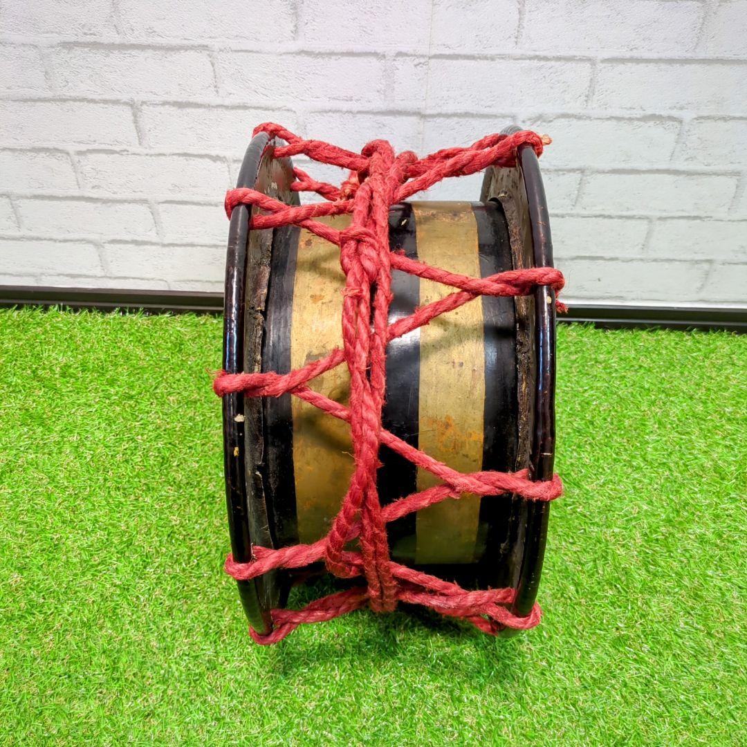 【良品】締太鼓 紐締め 平太鼓 和太鼓