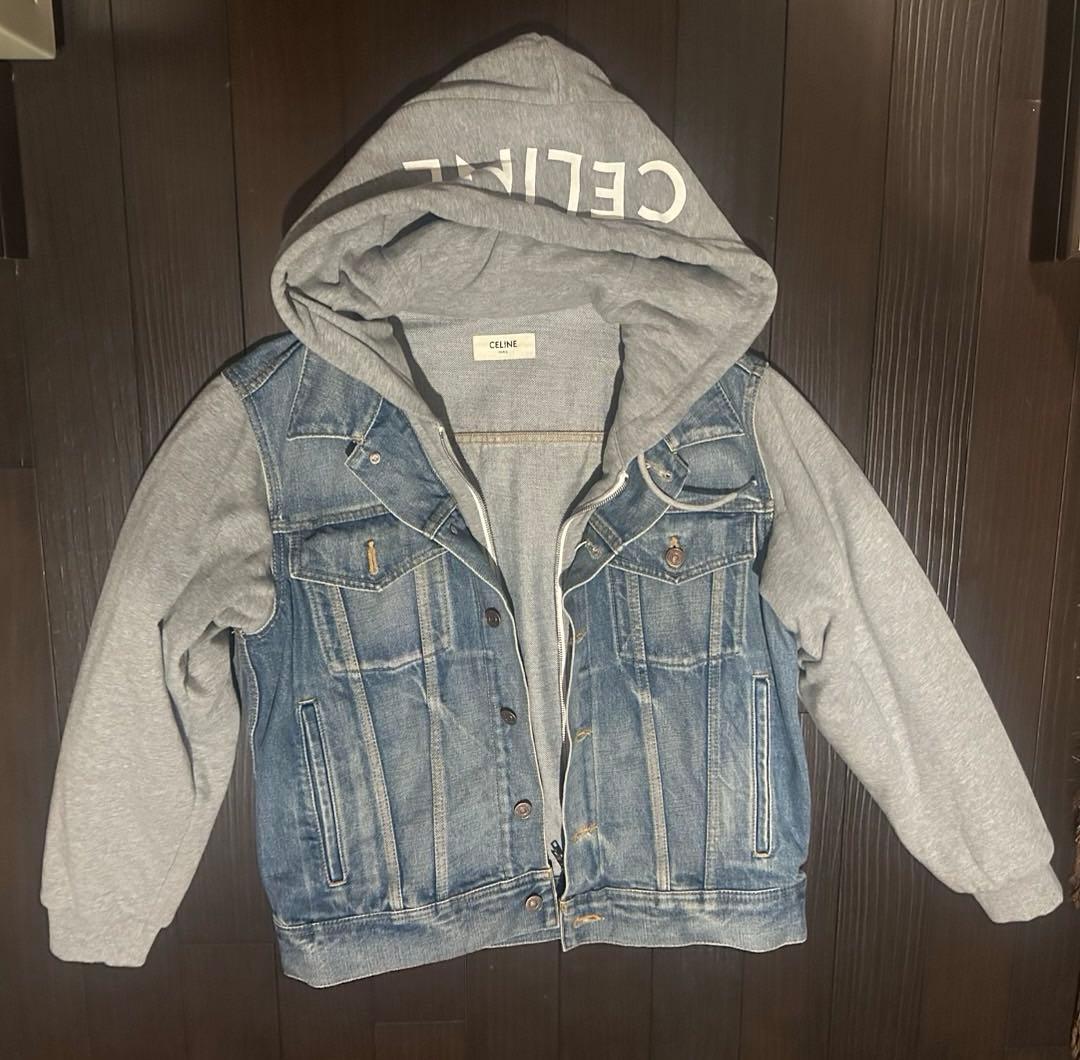 CELINE デニムジャケット フーディー