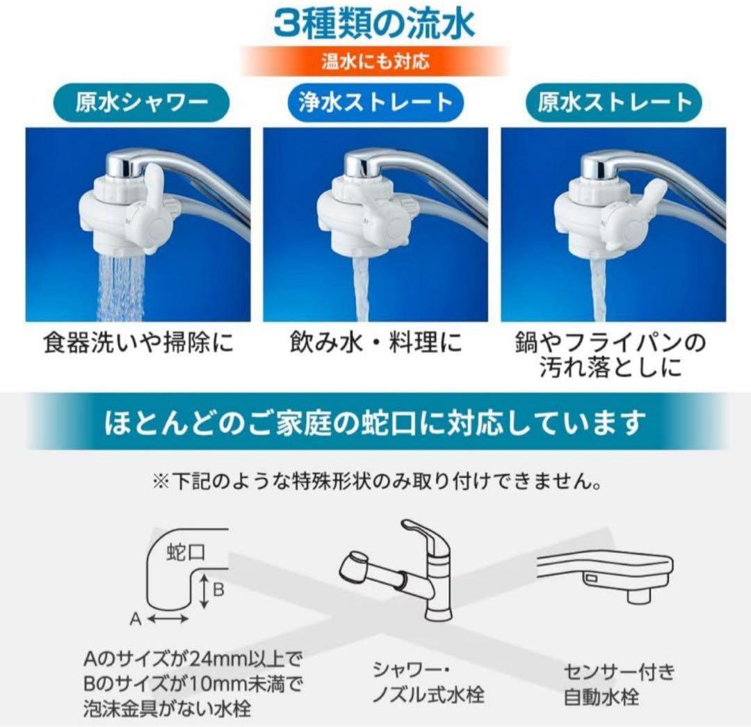 浄水器 ビクラ2 ゼンケン 正規品 据置型 日本製 コンパクト (ブルー)