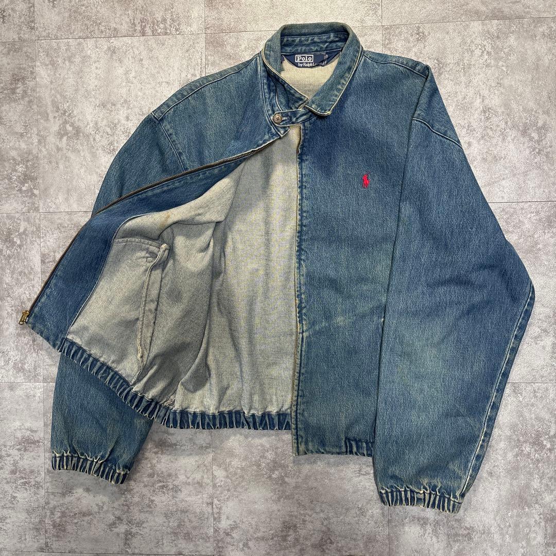 80s USA製　Ralph Lauren denim swing top XL