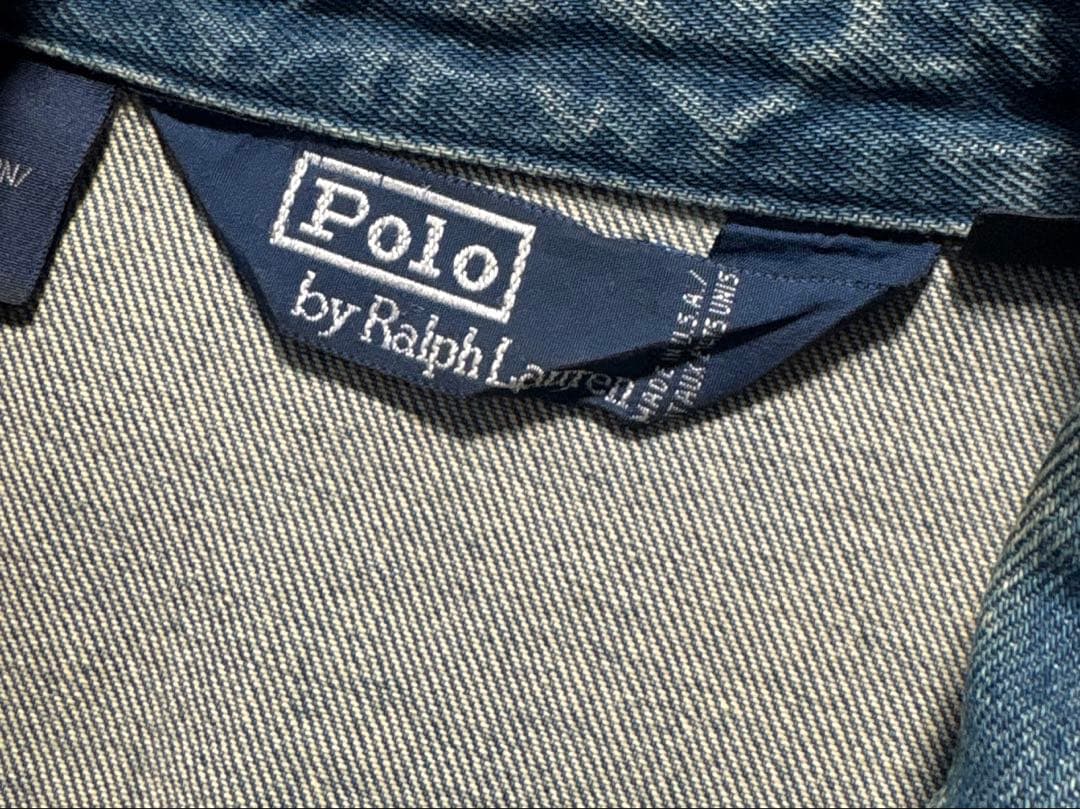 80s USA製　Ralph Lauren denim swing top XL