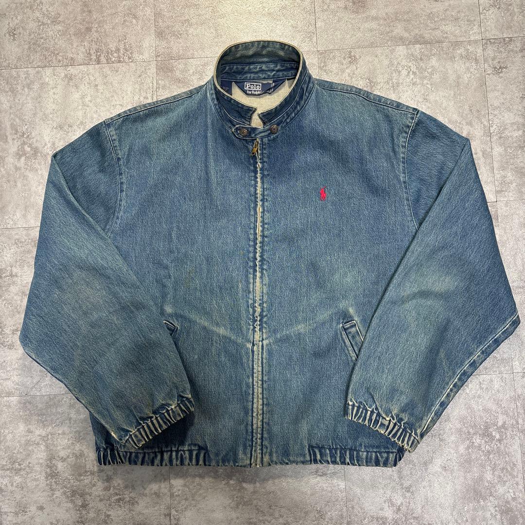 80s USA製　Ralph Lauren denim swing top XL