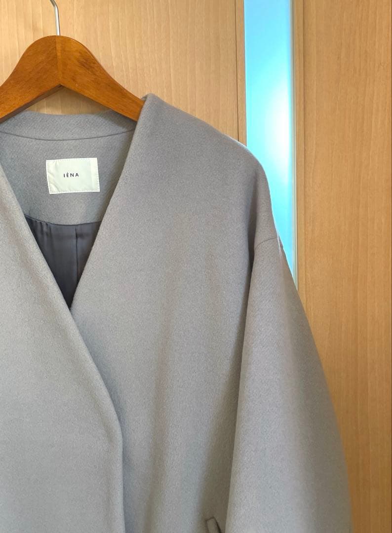 ☆極美品☆ イエナ 定価48,400円 MANTECOノーカラーコート 34