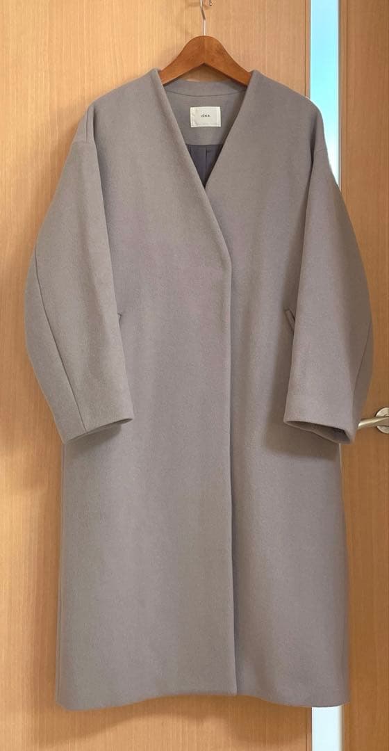 ☆極美品☆ イエナ 定価48,400円 MANTECOノーカラーコート 34