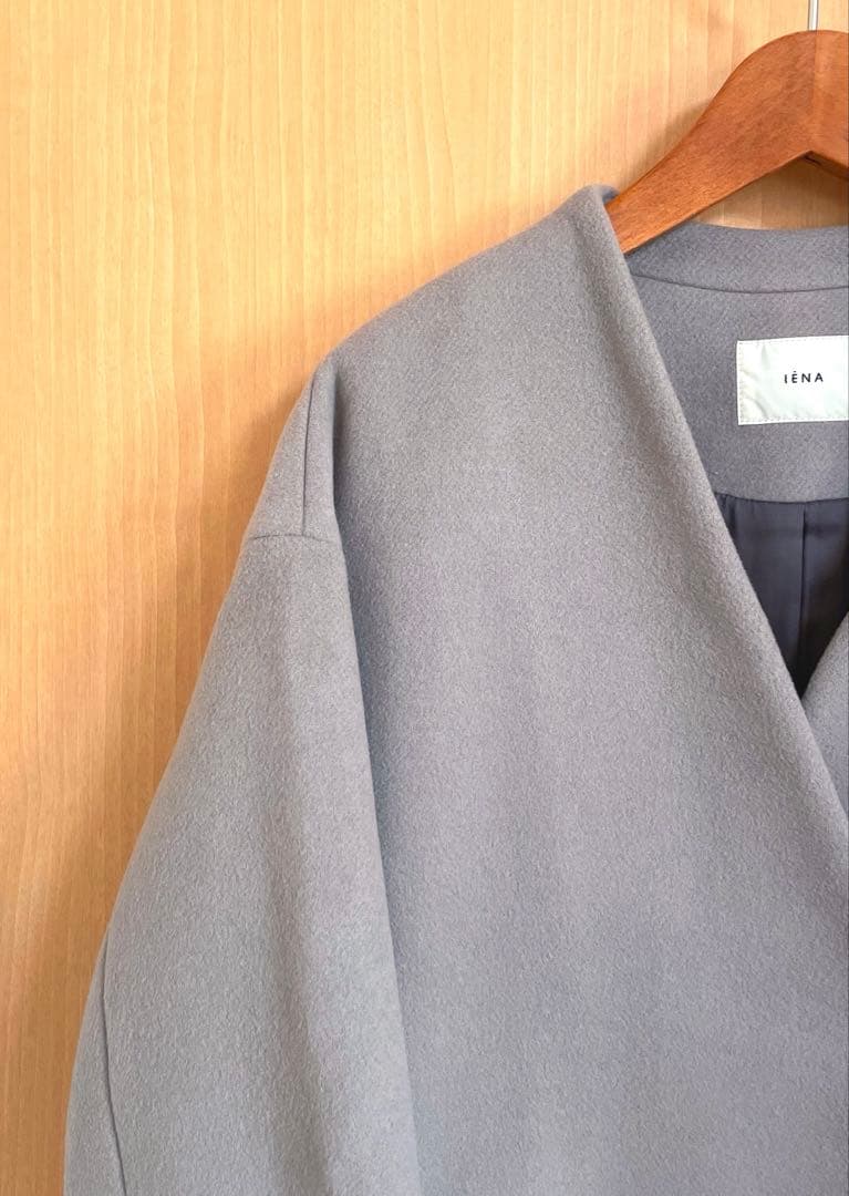 ☆極美品☆ イエナ 定価48,400円 MANTECOノーカラーコート 34