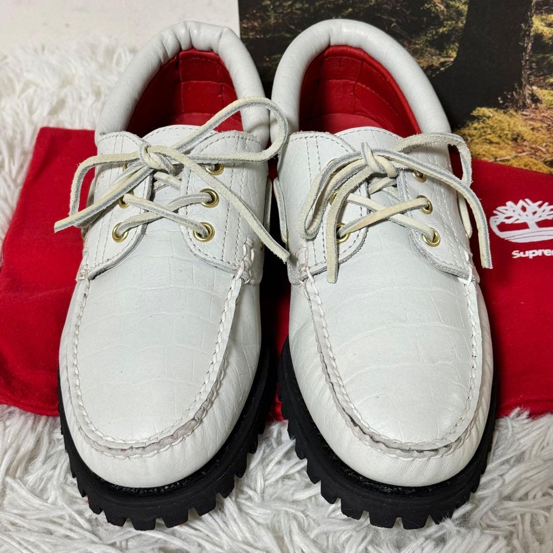 未使用✨SUPREME TIMBERLAND 3EYE BOAT デッキシューズ