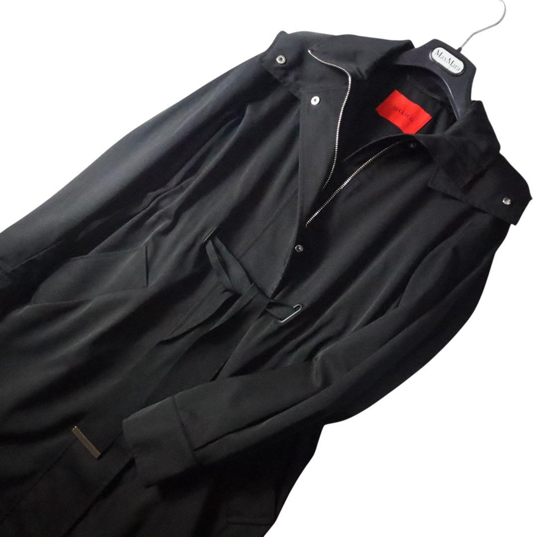 新作♪max&co.マックスマーラ　ギャザーシェイプスプリングフーディーコート