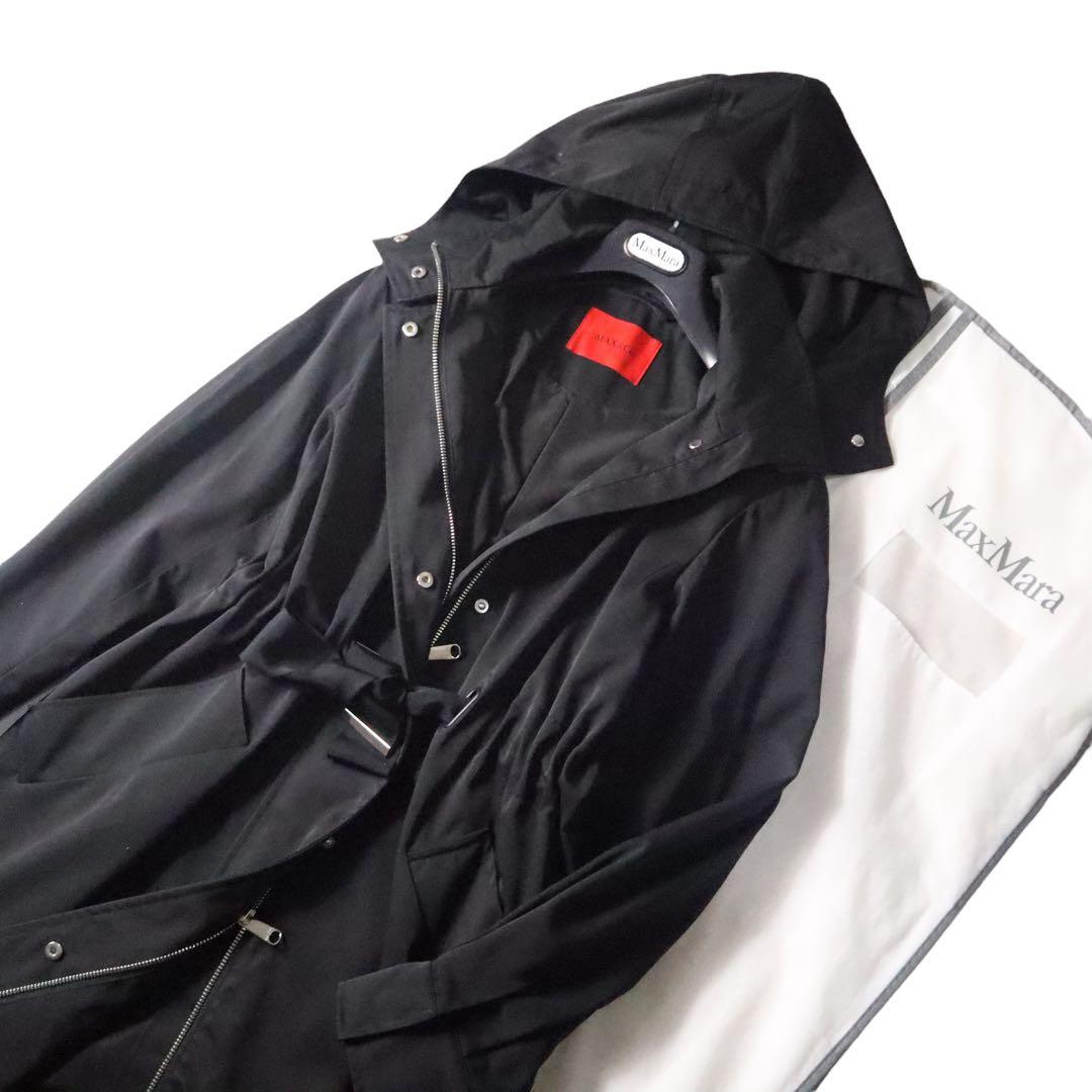 新作♪max&co.マックスマーラ　ギャザーシェイプスプリングフーディーコート