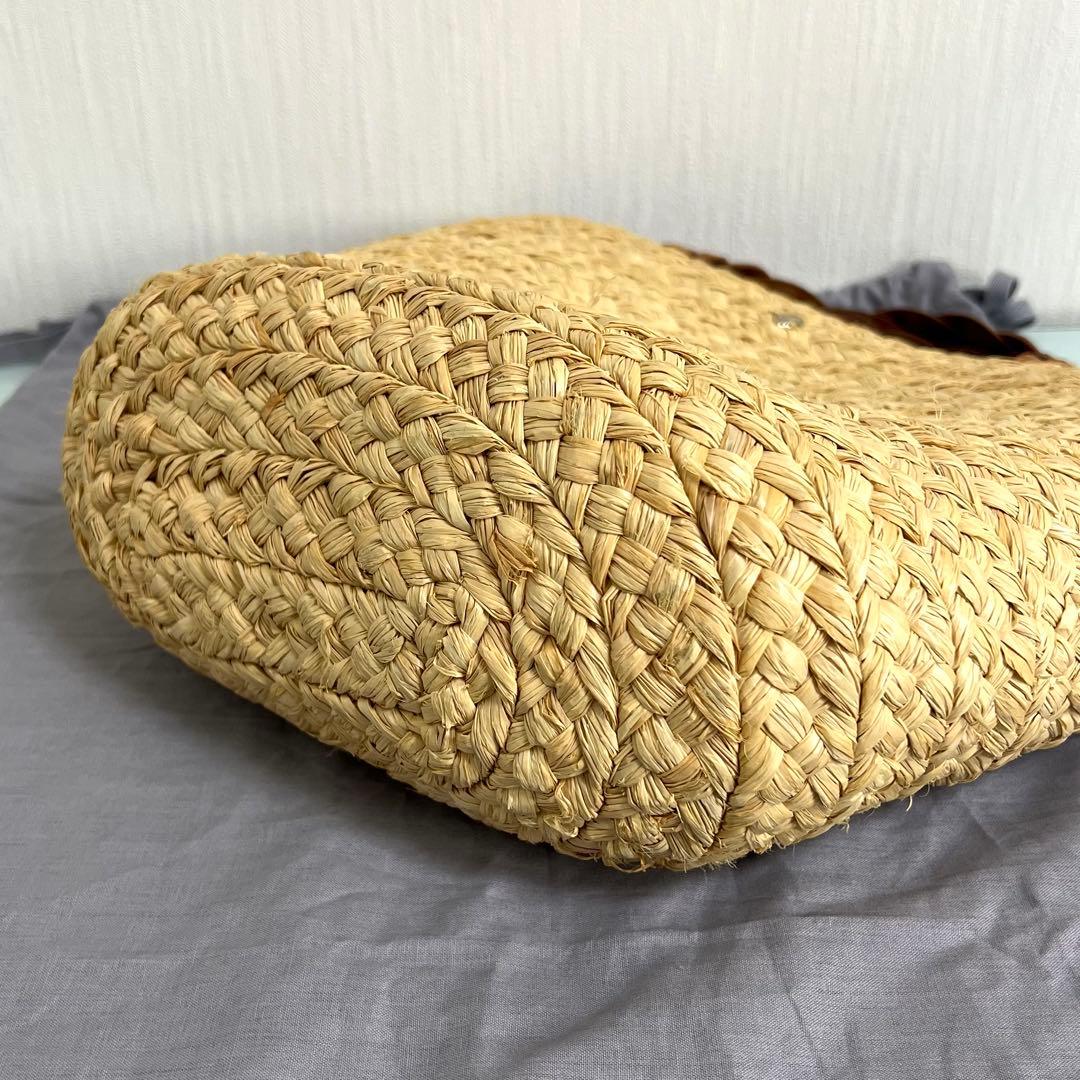 【良品】ヘレンカミンスキー Marhianna S ラフィア トートバッグ