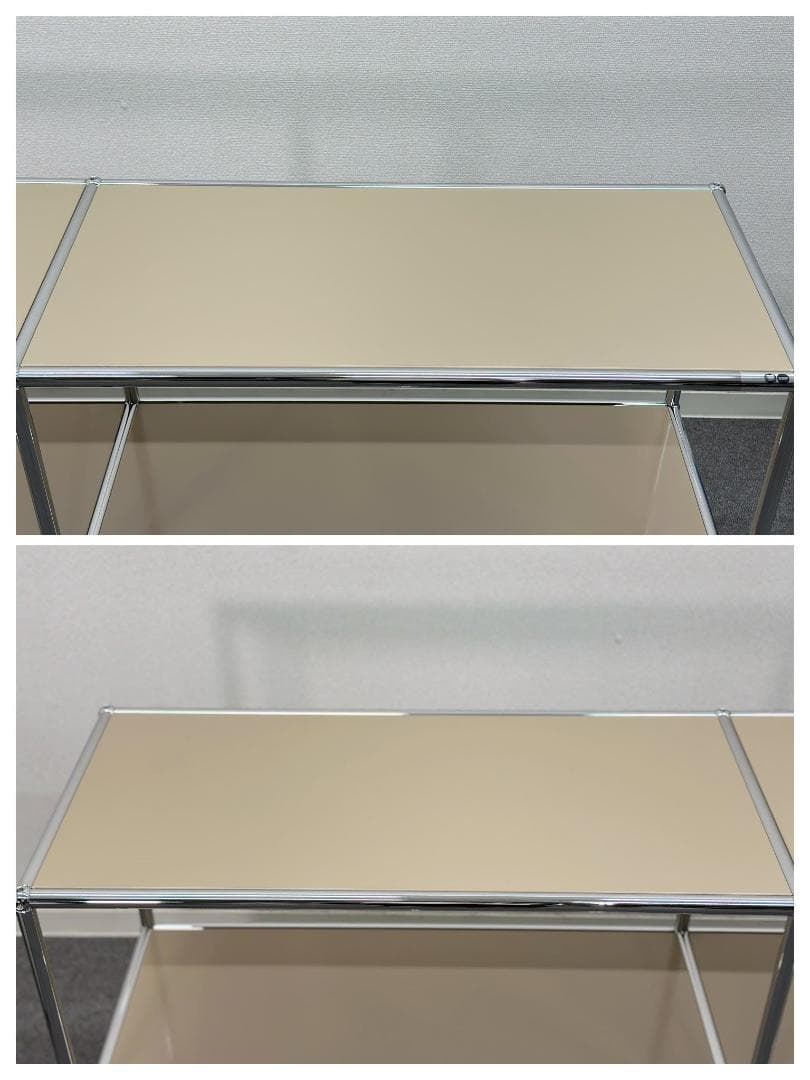 人気カラー！ほぼ未使用品■USMハラー■キャビネットシェルフ　2列2段　ベージュ